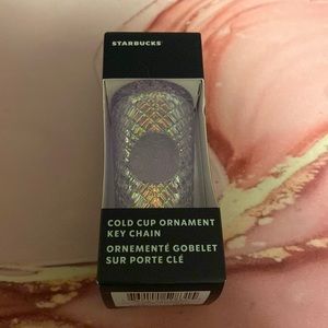 Starbucks cold cup ornament keychain- NWT